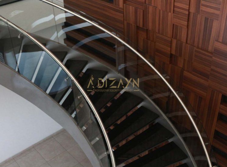ADIZAYN Konya  granit merdiven yapımı, cam basamaklı merdiven yapımı